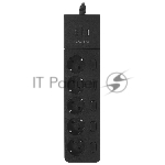 Сетевой фильтр QUMO Power Bar PRO 6SP4U (P-0006), черный