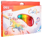 Фломастеры Deli EC10020 ColoRun, вентилируемый колпачок, 24 цвета, коробка с европодвесом, вид 2