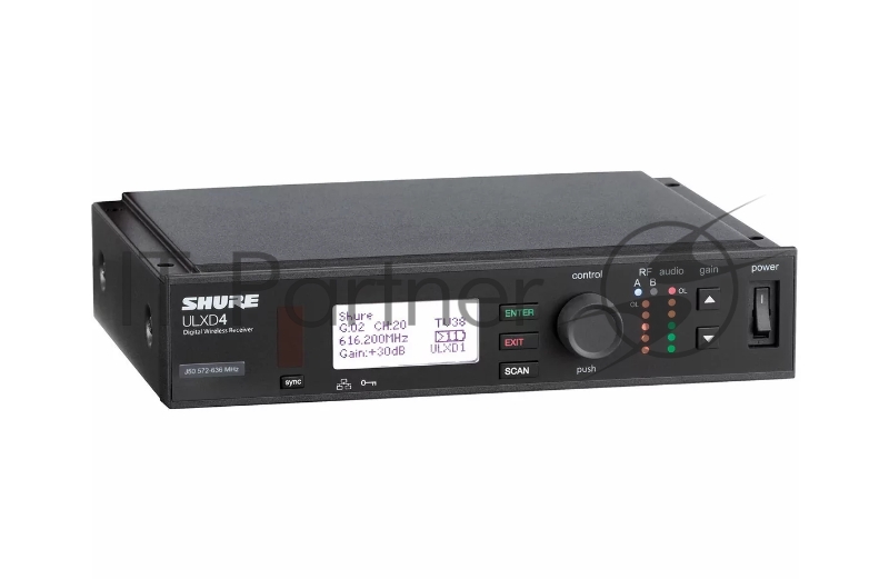 Приёмник SHURE ULXD4E=-G51 одноканальный цифровой 470-534 MHz