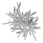 Заклепки алюминиевые Denzel, 1/8"-1/4", 3 х 6 мм, 50 шт.