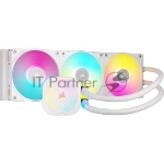 Система жидкостного охлаждения/ Water Cooling System Corsair iCUE LINK TITAN 360 RX RGB (360mm, White/ Fans: 3x120mm, 73.5CFM, 36dBA, 2100RPM/ S: 1851, 1700, AM5, AM4)