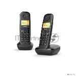 Р/Телефон Dect Gigaset A270 DUO RUS черный (труб. в компл.:2шт) АОН