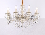 Светильник Ambrella light TR4945/8 WH/GD/CL белый/золото/прозрачный E14/8 max 40W D715*555