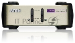 Переключатель ATEN KVM Switch CS82U-AT KVM-переключатель, VGA/SVGA+KBD+MOUSE, 1> 2 блока/порта/port PS2/USB, с KVM-шнурами PS2/USB 2х1.2м