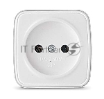 Розетка 1-м ОП Электра 10А IP20 без заземл. белый Союз 0011