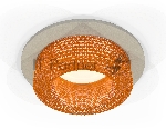 Комплект встраиваемого светильника Ambrella light XC7623024 SGR/CF серый песок/кофе MR16 GU5.3 (C7623, N7195)