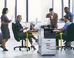 МФУ лазерное Xerox VersaLink C7120/25/30 (C7101V_D), A3, цветной, печ. до 30 стр/мин. (А4) до 17 стр/мин. (А3), скан. до 80 стр/мин., 2400 x 1200 dpi (печать) 600x600dpi (скан.), RJ-45, NFC, Air Print, Mopria (базовый блок, без инициализации), вид 3