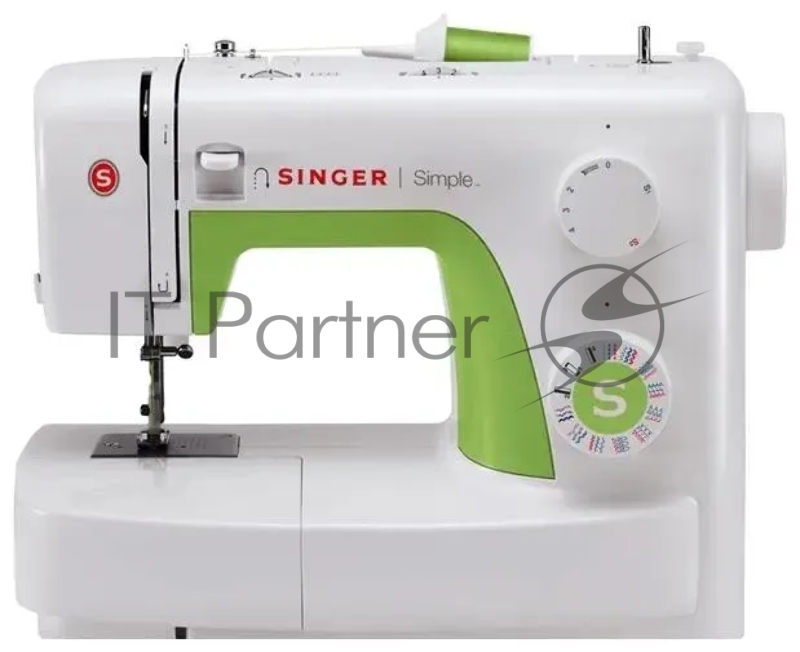 Швейная машина Singer Simple 3229 белый, электромеханическая, вертикальный качающийся, 29 операций, петля полуавтомат
