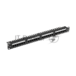 Панель коммутационная с кабельным органайзером 19", 1U, 24 порта, U/UTP, RJ-45, CAT 5e Rexant PRO