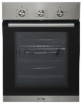 Встраиваемая электрическая духовка Korting OKB 4630 CMX / 59.6 х 45 x 55 см, 6 режимов нагрева, механическое управление, утапливаемые переключатели, таймер, нержавеющая сталь