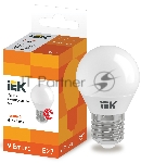 Лампа Iek LLE-G45-9-230-30-E27 светодиодная ECO G45 шар 9Вт 230В 3000К E27