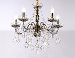 Светильник Ambrella light TR4949/5 SB/CL бронза/прозрачный E14/5 max 40W D620*585