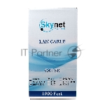 Кабель SkyNet Light FTPнг-LSZH 4x2x0,46, низкое дымовыделение, нулевое содержание галогенов, медный, FLUKE TEST, кат.5e, однож., 305 м, box, оранжевый