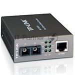 Медиаконвертер TP-Link SMB MC100CM 10/100Mbps RJ45 to 100Mbps multi-mode SC fiber Converter, Full-duplex,up to 2Km, switching power adapter, chassis mountable, вид 7