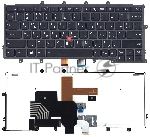 Клавиатура для ноутбука Lenovo X240i X250 X260 X270 черная с подсветкой
