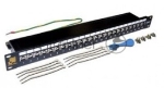 Патч-панель LANMASTER 24 порта, STP, кат.6A, 1U