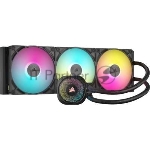 Система жидкостного охлаждения/ Water Cooling System Corsair iCUE LINK TITAN 420 RX RGB (420mm, Black, RGB/ Fans: 3x140mm, 94.7CFM, 36dBA, 1700RPM/ S: 1851, 1700, AM5, AM4)