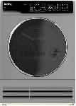 Сушильная машина Korting KD 60L97 S серебристый, 10 кг, сушка - конденсационная, программ - 15, 59.6 x 84.5 x 64 см