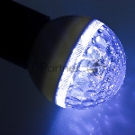 Лампа шар e27 9 LED  Ø50мм синяя