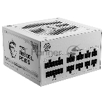Блок питания MSI MAG A850GL PCIE5 WHITE, 850W, 80 PLUS Gold, полностью модульный, ATX 3.0, PCIE5, RTL белый