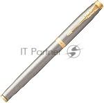 Ручка перьевая Parker IM Core F321 (CW1931649) Brushed Metal GT F сталь нержавеющая подар.кор.