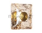 Светильник Ambrella light LH31035 BS/TI латунь/янтарь 6W 3000K 150*150*85