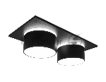 Светильник Ambrella light TN331/2 SBK черный песок GU5.3 182*92*60