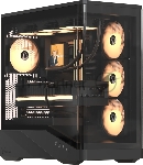 Компьютерный корпус Formula V Line Crystal U9 PA Black, ATX, TYPE-C*1, USB3.0*2, Curved Glass, SIDE 3x PERFORMANCE ARGB, REAR 1x PERFORMANCE ARGB