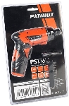 Отвертка аккумуляторная PATRIOT PS 136Li Li-Ion, 3.6 В/1,5 Ач, Реверс, 200 об/мин, 3,5 Нм, патрон: НЕХ 1/4"