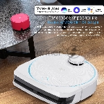 Робот-пылесос HOBOT LEGEE-D8 белый/бирюзовый, 4900 мAч Li-Ion, уборка сухая/влажная, пылесборник контейнер 0.5 л, вид 15
