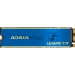 Накопитель SSD ADATA LEGEND 710, 1Tb, PCIe 3.0 x4, M.2 2280, NVMe, R/W 2400/1800, с радиатором