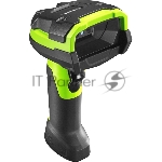 Сканер штрих-кода ручной Zebra DS3608 (DS3608-ER3U4602ZVW) 2D Imager (дальнобойный), проводной, USB, RS-232 (COM порт, Serial), зеленый/чёрный