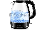 Чайник электрический BRAYER BR1030, 2200 Вт, 1.7 л, стек л,корп,автоотк л,при.закип,подсвет
