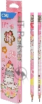 Карандаш чернографитный Deli MiYou EC012-2B 2B, шестигранный, картонная коробка (12шт), вид 8
