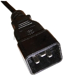 Шнур питания С13-C20, 3х0.75, 220В, 10А, черный,  2 метра