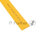Трубка термоусаживаемая ТУТ 18,0/9,0мм, желтая, упаковка 50 шт. по 1м, PROconnect