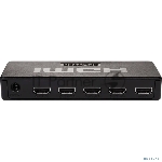 Делитель гнездо HDMI на 4 гнезда HDMI, пластик Rexant