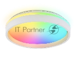 Светодиодный светильник RGB Ambrella light FZ601 WH/GD белый/золото IP20 46W 3000K-6500K+RGB D390*80 (ПДУ ИК)