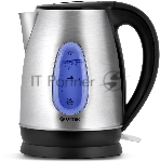 Чайник электрический Vitek VT-7039, 2200 Вт, серебристый и черный