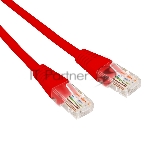 Патч-корд U/UTP Rexant cat.5e, RJ45-RJ45, 26AWG, ZH нг(А)-HF, красный, 1 м