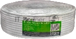 Кабель коаксиальный RG-6 CCS 1.02 (21проц.)/FPE/Al-Pet-Al Foil Unbonded/Al 64х0.12/PVC RW белый (уп.100м) Net.On 109L