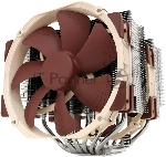Кулер для процессора Noctua NH-D15, 2x140 мм, медь, 1500 об/мин, 24.6 дБ, 4 pin PWM, высота 168 мм