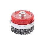 Щетка Matrix для УШМ Heavy Duty, 100 мм, М14, Чашка, крученая проволока 0,5 мм, вид 3