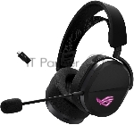 Гарнитура ASUS A501 ROG чёрный, беспроводная, Bluetooth, подсветка