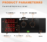 Лабораторный блок питания Amperin AI-W20010RS 200V, 10A, вид 3