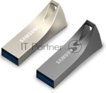Флеш диск 64GB USB Drive <USB 3.1> Samsung BAR Plus (up to 300Mb/s) (MUF-64BE3/APC) серебристый