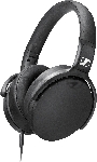 Наушники Sennheiser HD 400S накладные складные закрытые 18-20000Гц съемный кабель 1,4м, угловой jack 3.5мм, 120дБ, микрофон, черные, 508598