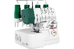 Оверлок Necchi 4537 2/3/4-х ниточный оверлок, LED подсветка, 12 видов швов, встроенный роликовый шов, встроенный дифференциал, свободный рукав, цветная система заправки, отключаемый верхний нож, металлическая станина¶Ширина шва 3 – 7мм, мах.длинна стежка 4мм, скорость шитья 1300ст/мин, мощность 100Вт., чехол мягкий.