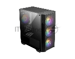 Компьютерный корпус MSI MAG FORGE M100A, Mini-Tower, черный 4x120мм