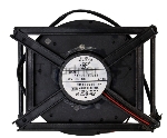 Вентилятор Indesit C00293764, 110R037D043 12V 0.13A (крепление 90х130мм), вид 2